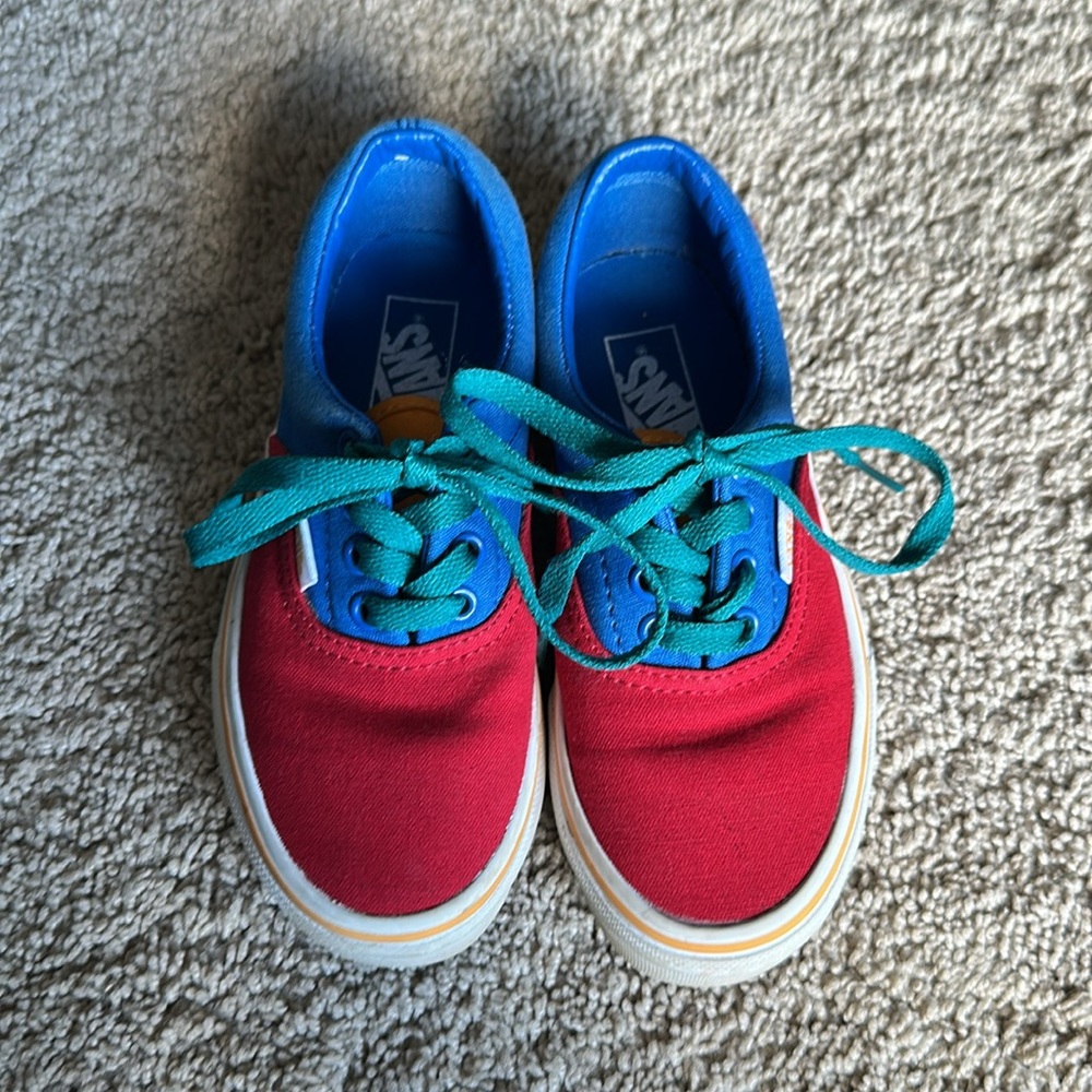 Vans. Size 13. Worn once. Cool colors - Picture 2 of 6
